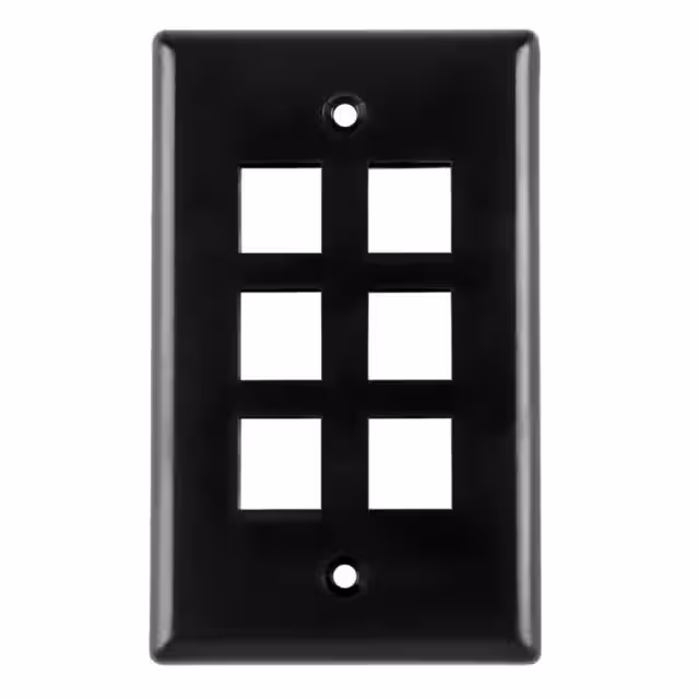FPSIX-BK HellermannTyton  Keystone Faceplates Frames